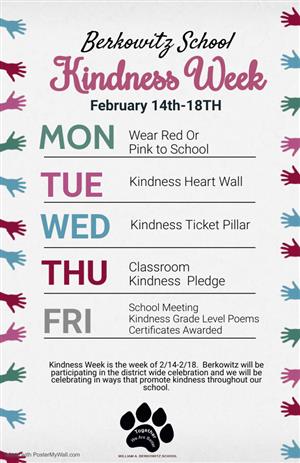 Berkowitz Kindness Week Flyer - English